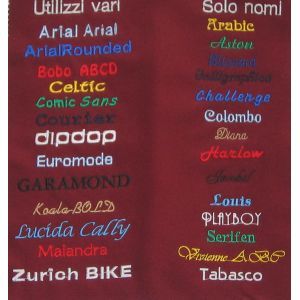 CARATTERI RICAMO